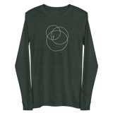 Unisex Long Sleeve Tee Trinity White Logo