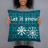 Basic Pillow Let it Snow