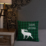 Basic Pillow Seasons Greetings