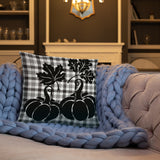 Pillow Fall Black and White