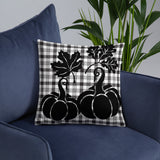 Pillow Fall Black and White
