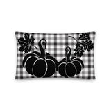 Pillow Fall Black and White