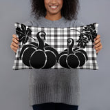 Pillow Fall Black and White
