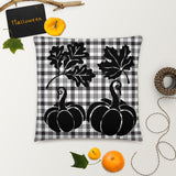 Pillow Fall Black and White