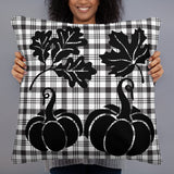 Pillow Fall Black and White