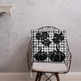 Pillow Fall Black and White