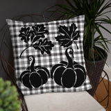 Pillow Fall Black and White