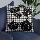 Pillow Fall Black and White