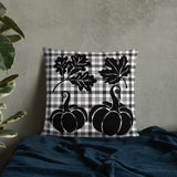 Pillow Fall Black and White