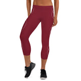 Capri Leggings Trinity White Logo Both Sides