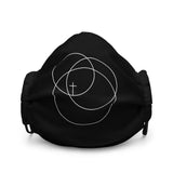Premium face mask Trinity White Logo