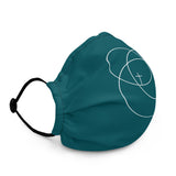 Premium face mask Trinity White Logo
