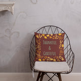 Premium Pillow Thankful and Grateful Linen