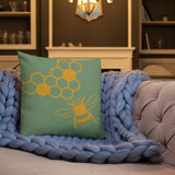 Love the Bees Pillow (linen feel)
