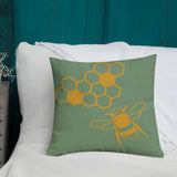 Love the Bees Pillow (linen feel)