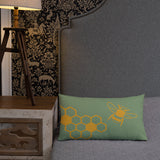 Love the Bees Pillow (linen feel)