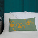 Love the Bees Pillow (linen feel)