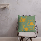 Love the Bees Pillow (linen feel)