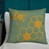 Love the Bees Pillow (linen feel)