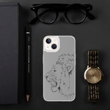 iPhone Case Fighting Lion Black