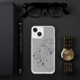 iPhone Case Fighting Lion Black