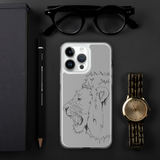 iPhone Case Fighting Lion Black