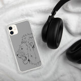iPhone Case Fighting Lion Black