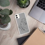 iPhone Case Fighting Lion Black
