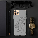 iPhone Case Fighting Lion Black