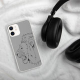 iPhone Case Fighting Lion Black