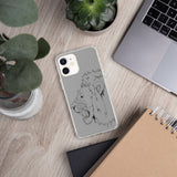 iPhone Case Fighting Lion Black