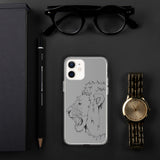 iPhone Case Fighting Lion Black