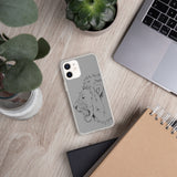 iPhone Case Fighting Lion Black