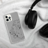 iPhone Case Fighting Lion Black
