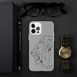 iPhone Case Fighting Lion Black