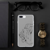 iPhone Case Fighting Lion Black