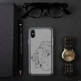 iPhone Case Fighting Lion Black