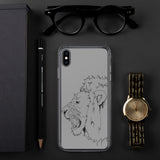 iPhone Case Fighting Lion Black