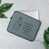 Laptop Sleeve Blessed are the peacemakers