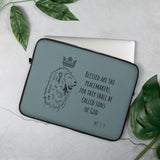 Laptop Sleeve Blessed are the peacemakers
