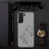 Samsung Case Fighting Lion Black