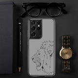 Samsung Case Fighting Lion Black