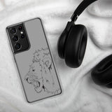 Samsung Case Fighting Lion Black