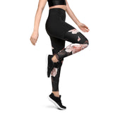 Sports Leggings Roses