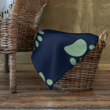 Throw Blanket Paw Prints