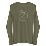 Unisex Long Sleeve Tee Trinity White Logo