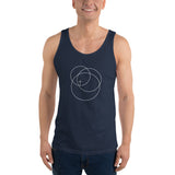 Unisex Tank Top Trinity White Logo