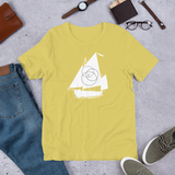 Short-Sleeve Unisex T-Shirt White Boat Logo