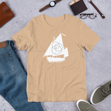 Short-Sleeve Unisex T-Shirt White Boat Logo