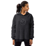 Unisex sueded fleece hoodie Trinity Logo White